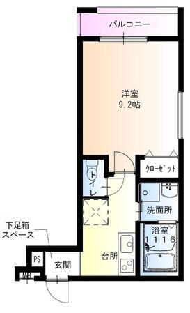 新森古市駅 徒歩5分 3階の物件間取画像